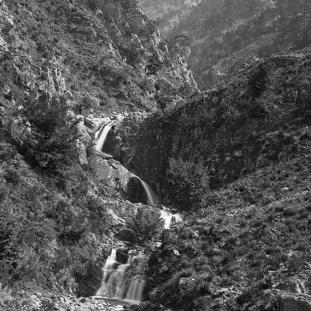 Parte superiore della cascata dell'Acquetta 1919