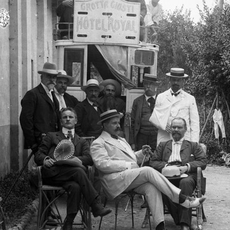Gruppo di gitanti alla Grotta Giusti 1904